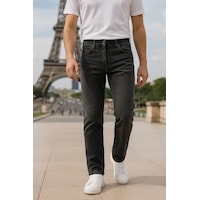 Cedy Denim Regular Fit Jean Martin Yüksek Bel Standart Kesim Esnek Kot Pantolon C336 Antrasit Cedy Denim Regular Fit Jean Martin Yüksek Bel Standart Kesim Esnek Kot Pantolon C336 Antrasit