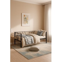 Alchera Daybed Tek Kişilik Sedir Metal Karyola Siyah Alchera Daybed Tek Kişilik Sedir Metal Karyola Siyah