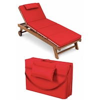 Reyo Taşınabilir Katlanır Şezlong Minderi 4 Cm Kalınlık 1. Kalite Su İtici Kumaşlı, Yastıklı, Fermuarlı, Kulplu Plaj Havuz Kamp Yatağı Minderi Kırmızı Reyo Taşınabilir Katlanır Şezlong Minderi 4 Cm Kalınlık 1. Kalite Su İtici Kumaşlı, Yastıklı, Fermuarlı, Kulplu Plaj Havuz Kamp Yatağı Minderi Kırmızı