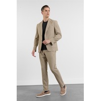 İmza Bej Mono Yaka 6 Drop Slim Fit Esnek Takım Elbise 1001260157 Koyu Bej İmza Bej Mono Yaka 6 Drop Slim Fit Esnek Takım Elbise 1001260157 Koyu Bej