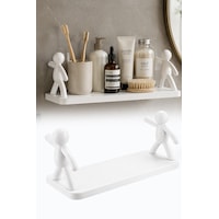 Çöp Adam Tasarımlı Yapışkanlı Banyo Rafı Şampuan Kozmetik Baharat Organizer Raf Diğer Çöp Adam Tasarımlı Yapışkanlı Banyo Rafı Şampuan Kozmetik Baharat Organizer Raf Diğer