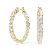 5750620 Swarovski Küpe Matrıx:pe Hoop Whıte/gos Metalik 5750620 Swarovski Küpe Matrıx:pe Hoop Whıte/gos Metalik
