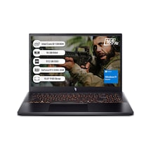 Acer Nitro V15 NH.QZAEY.004 i9-13900H 16 GB 512 GB SSD 8 GB RTX5060 15.6"  W11H Dizüstü Bilgisayar