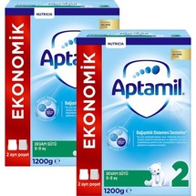 Aptamil 2 Ekonomik Paketli Devam Sütü 6-9 Ay 2 x 1200 G