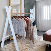Ayaklı Askılık Portmanto Elbise Konfeksiyon Askılığı 120x130 cm