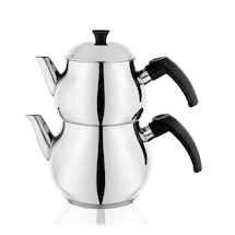 SCHAFER TEEPOT ÇELİK ÇAYDANLIK TKM.(ORTA)-4 PRÇ-SIY