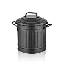 The Mia GLV0291 Galvaniz Çöp Kovası Tezgah - Siyah