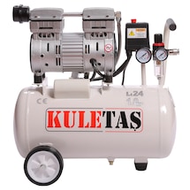 Kuletaş 1 Hp 8 Bar 24 LT Süper Sessiz Yağsız Hava Kompresörü