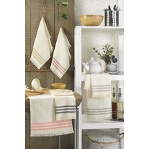 6'lı Havlu Seti %100 Pamuk 30x50 CM - ÇİZGİ