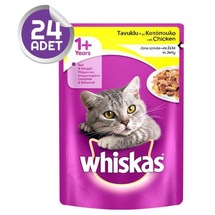 Whiskas Tavuklu Jöleli Pouch Yetişkin Kedi Yaş Maması 24 x 100 G