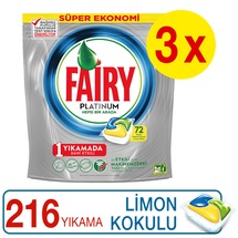 Fairy Platinum Bulaşık Makinesi Deterjanı Kapsülü 72x3 Yıkama