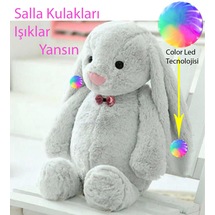 LED IŞIKLI, Uyku Arkadaşı Uzun Kulak Bunny Peluş Tavşan 65cm