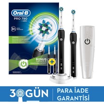 Oral-B Pro 790 Şarj Edilebilir Diş Fırçası Siyah 2'li Avantaj Pak