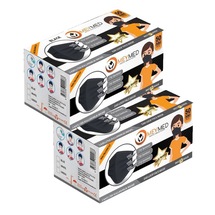 Meymed 3 Katlı Telli Meltblown Medikal Maske 100 Adet Siyah