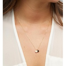 Harfli ve Kalp Modelli Gümüş Kolye