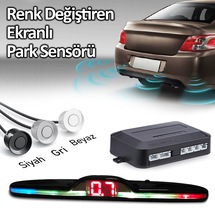 Park Sensörü Renk Değiştiren Ekranlı Araç Ses İkazlı 22 mm 4 R...