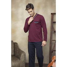 Kly 7105 Erkek V Yaka Pijama Takımı