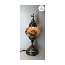 El Yapımı Otantik Mozaik Masa Lambası Yüksek Boy Kahverengi - 820076288 Kahverengi