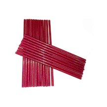 Simli Mum Silikon İnce 21 CM 12 Adet