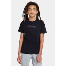 Tshirthane Cyberpunk Baskılı Unisex Çocuk Siyah Tshirt
