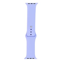 Watch 40mm Band Serisi Klasik Kordon Silikon Strap Kayış-lila