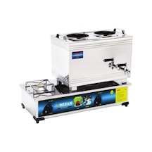 Mizan 25 Lik Tüplü 20 Litre 2 Demlikli Çay Kazanı