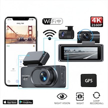 İdragon L50 Ultra Hd Araç İçi Kayıt Cihazı - Görünmez Şık Tasarım, Döngüsel Kayıt Ve Mobil Uygulama Desteği