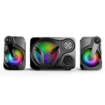 Led Işıklı 2+1 Ses Sistemi Şık Görünümlü Bluetooth Hoparlör