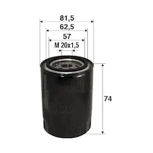 Hyundai Accent 1 Yag Filtresi 1.5 1994-2002 Valeo 586017