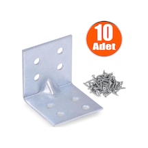 Mobilya Dolap Köşe Bağlantı L Demir Gönye 40X40X40 Mm 10 Adet N11.22469