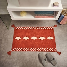 Soft Tufting Thek Banyo Paspası - Kiremit - 60x90 Cm Çok Renkli