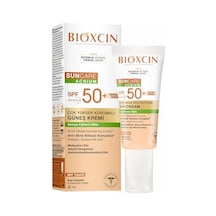 Bioxcin Sun Care Akneye Eğilimli Ciltler Için Renkli Güneş Kremi 50 Spf - Akne, Dry Touch, Mat Tinted