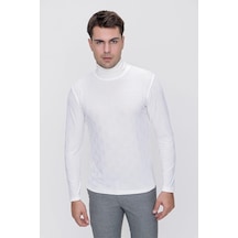 Ts 775 Slim Fit Ekru Basic T-shirt Ekru