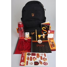 Yeni Sezon Lisanslı Galatasaray Lise Full Kırtasiye Okul Seti Okul Ve Kalem Çantası,700 Ml Matara,beslenme Kabı Seti Ahşap