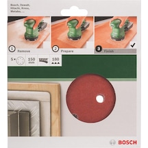 Bosch DIY Ø150mm Uni.Zımp. K180 5'li