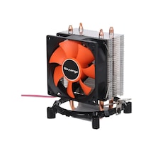 Cold Ice 65 Intel Amd Uyumlu Bakır Borulu Alüminyum Heatsinkli Cpu Soğutucu İşlemci Fanı Çok Renkli