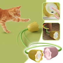 Hareketli Çiçek Kedi Oyuncağı Çok Renkli