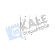 Opel Vectra B Klima Radyatoru 1.6 1996-2002 Kale 350030