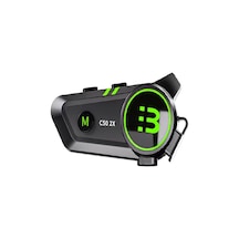 2x Kişi İnterkom Bağlantı Waterproof Hd Stereo Motosiklet Kulaklı