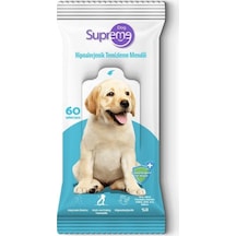 Supreme Hypoalergenic Köpek Temizleme Mendili 60 Adet 3'lü Paket