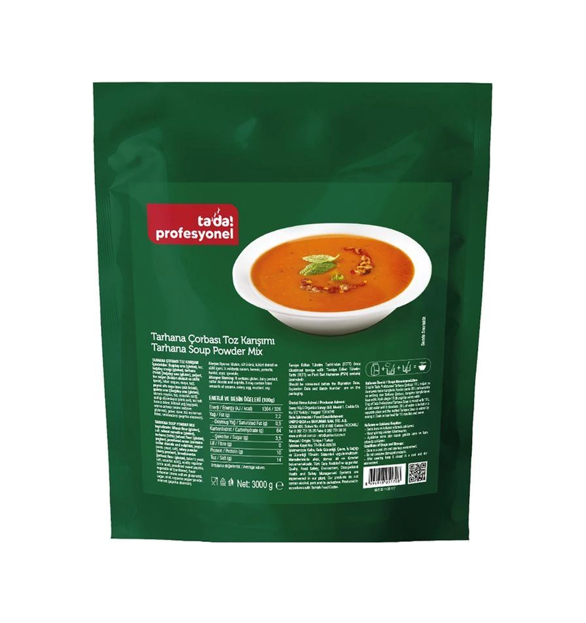Tada Profesyonel Tarhana Çorbası 3 Kg