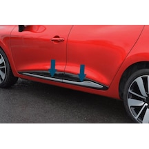 Ebal Otomotiv Renault Clio 4 HB Krom Yan Kapı Çıtası 4 Kapı P. Çelik 2012-2018