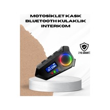 Hmngoakkllby Bluetooth 5.4 İnterkom Ip65 Toz Ve Su Geçirmez Led Göstergeli Akllhmng