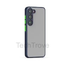 Samsung Uyumlu Galaxy S23 Kılıf Buzlu Tasarım Kenarları Yumuşak Kamera Koruma Çıkıntılı Kapak