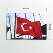 60Cm X 90CM Türk Bayrağı Kanvas Tablo