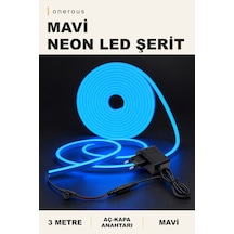 Onerous 3 M Mavi Neon Led Şerit, Anahtarlı