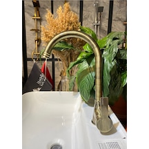 İsaoğlu Yapı Mat Gold Mutfak Musluğu Antik Gold Evye Bataryası Eskitme Özel Tasarım Armatür Gold