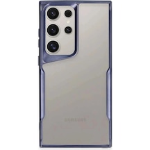 Samsung Uyumlu Galaxy S25 Ultra Kılıf Boyi Silikon Kapak Lacivert