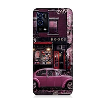 Oppo A55 Uyumlu Silikon Kılıf Kitapçı Ve Pembe Volkswagen