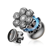 Maxgroom 7d Erkek Kel Tıraş Makinesi, Manyetik Yüzer Kesme Üniteli 1400 Mah Pil Kafalı Tıraş Makinesi, Erkekler İçin Ergonomik Saplı Ipx6 Su Geçirmez Kafalı Tıraş Makinesi, Typc-c 0 Mm Kel Tıraş Makinesi